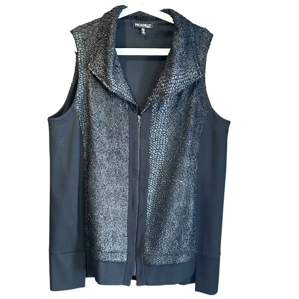 🇨🇦 Piccadilly Women's Chic Black Vest
